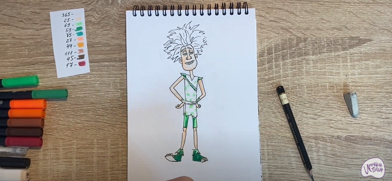 Рисуем Маракуда из мультфильма "Маракуда"