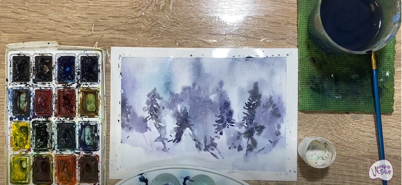 Рисуем Снегопад