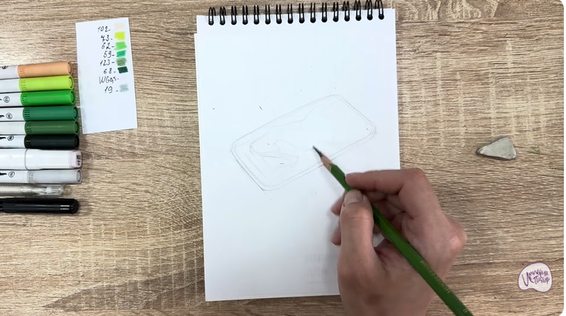 Рисуем Салат "чука"