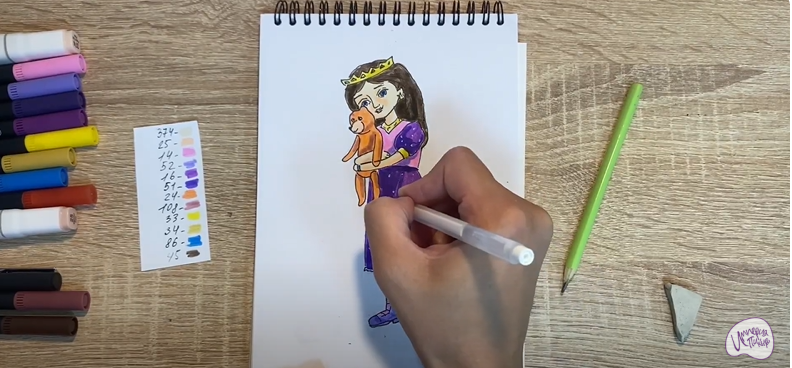 Рисуем Соня из "Царевны"