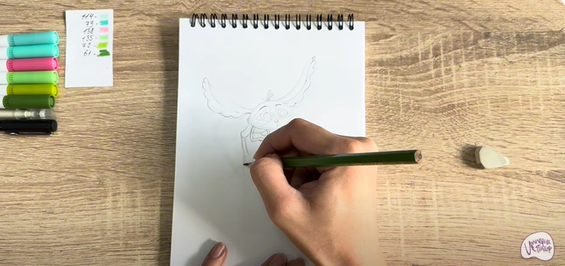 Рисуем Печалька из "Сказочный Патруль"