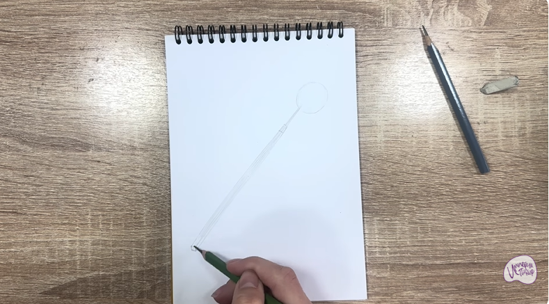 Рисуем Стоматологическое зеркало