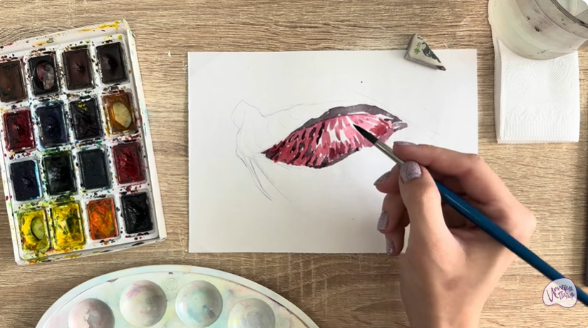 Рисуем Жабры рыбы