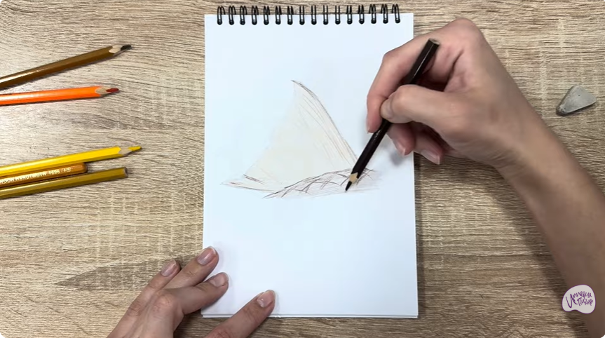 Рисуем Плавник рыбы