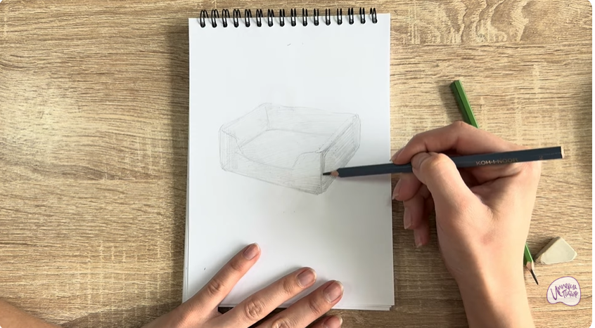 Рисуем Лежанка для кошки