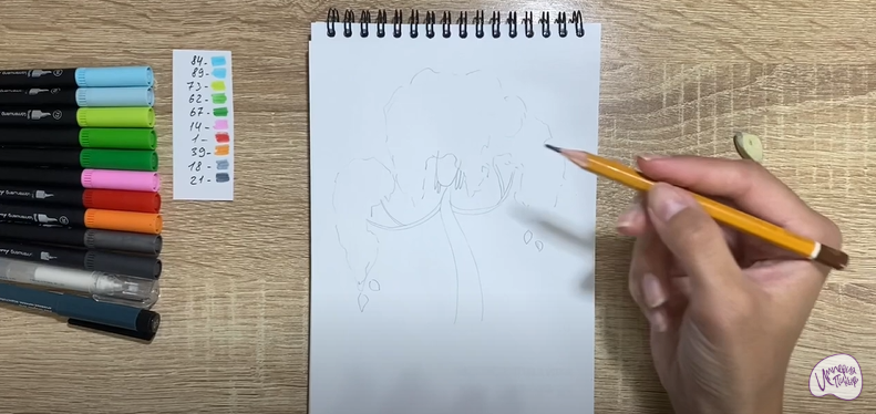Рисуем Берёза из сказки