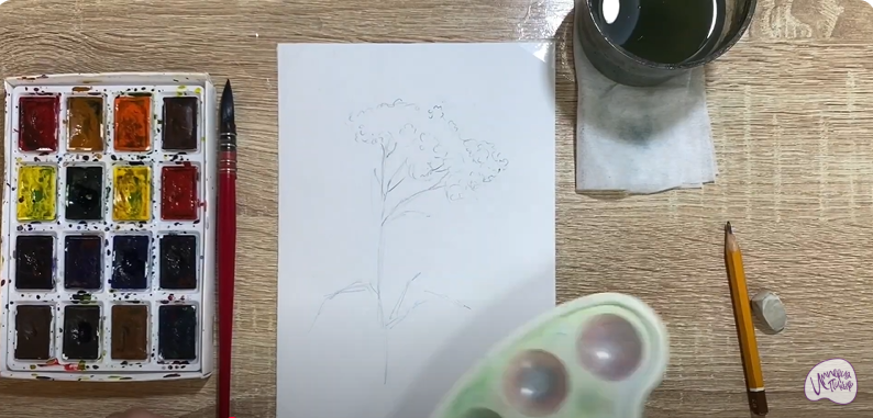 Рисуем Тысячелистник