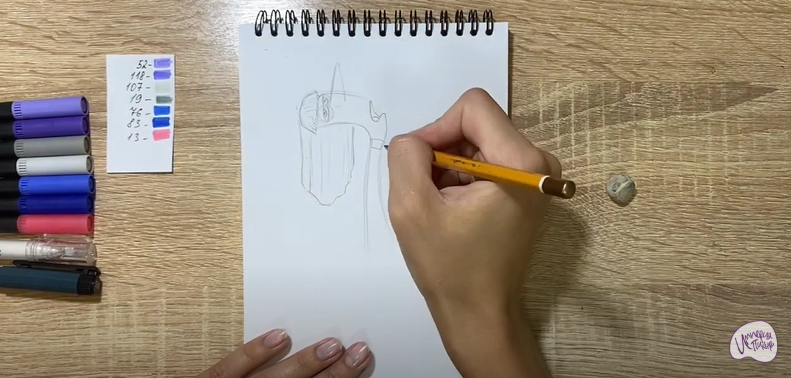 Рисуем Хандра из "Головоломки 2"