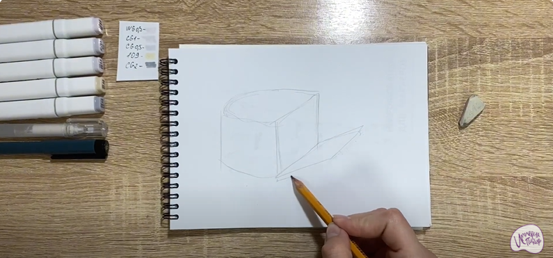 Рисуем Сыр "Фета"