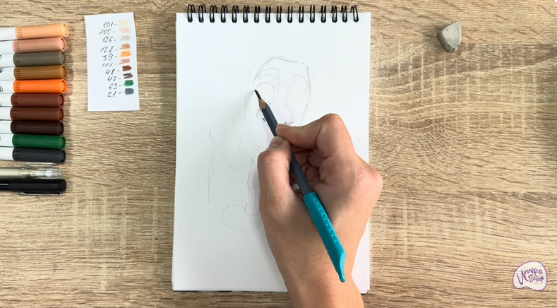 Рисуем Нафаня из фильма "Домовёнок Кузя"