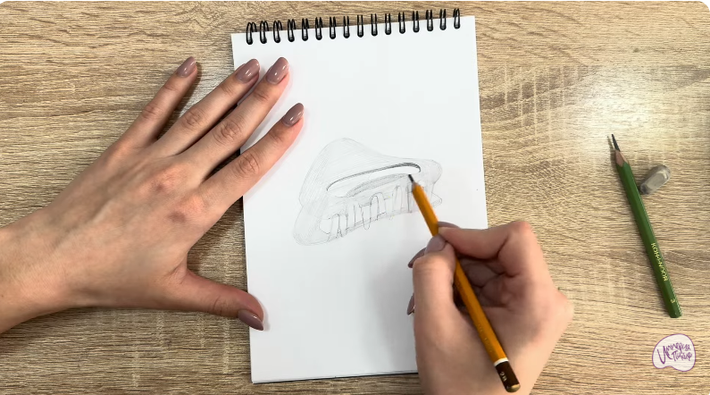 Рисуем Заколка-краб