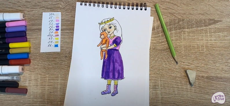Рисуем Соня из "Царевны"