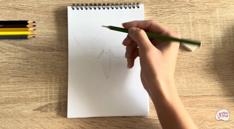 Рисуем Древесница въедливая