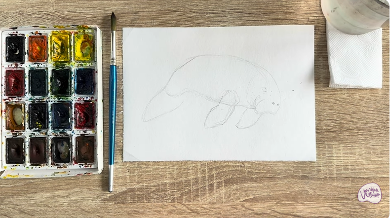 Рисуем Дюгонь