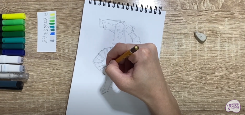 Рисуем Папус из "Фиксики"
