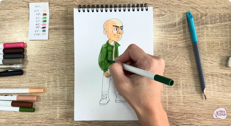 Рисуем Вик из "Побег из будущего"