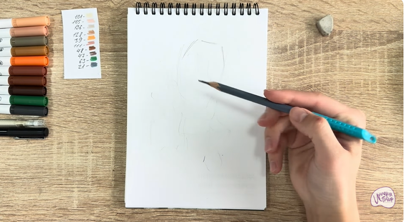 Рисуем Нафаня из фильма "Домовёнок Кузя"