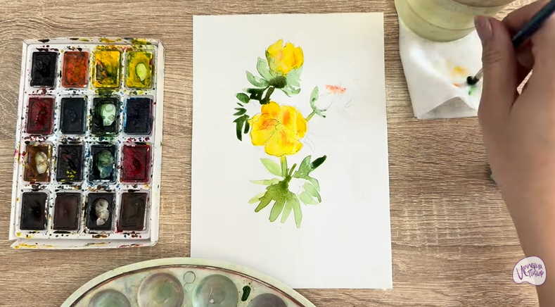 Рисуем Лапчатка