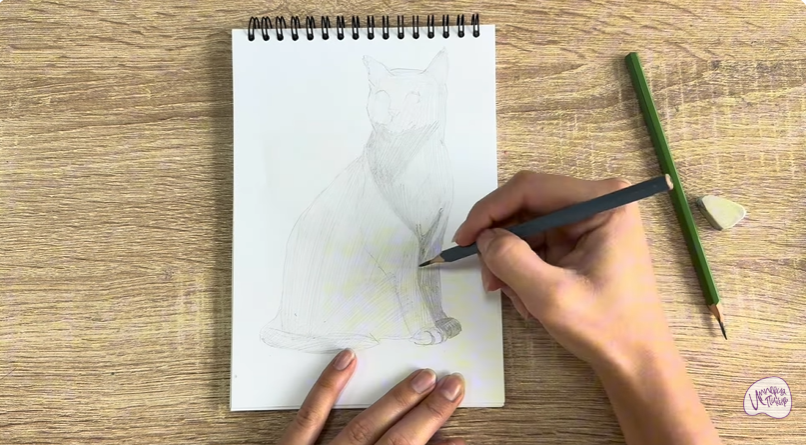 Рисуем Бурманский кот