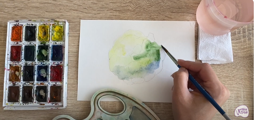 Рисуем Аннона сетчатая