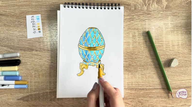 Рисуем Яйцо Фаберже