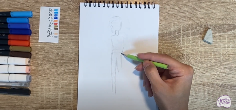 Рисуем Кристина из мультфильма "Финник"