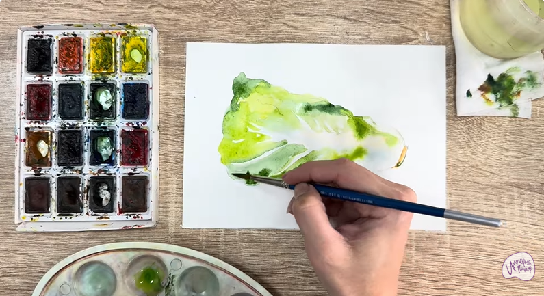 Рисуем Пекинская капуста