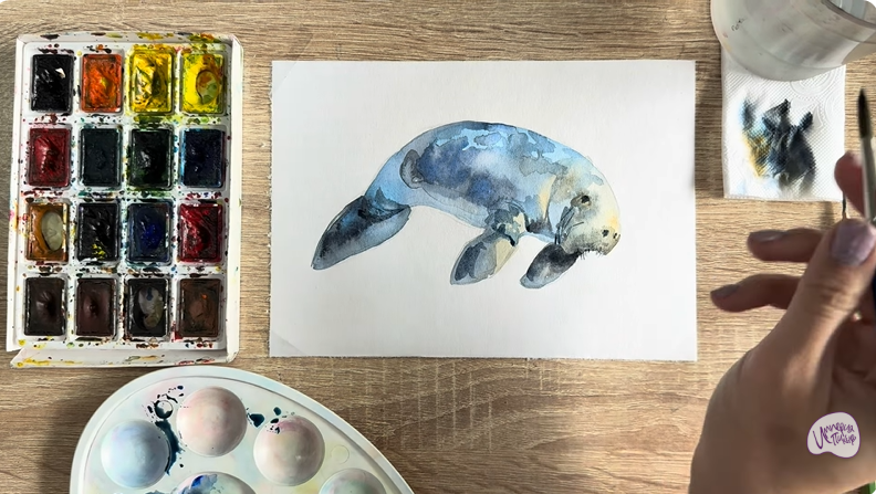 Рисуем Дюгонь