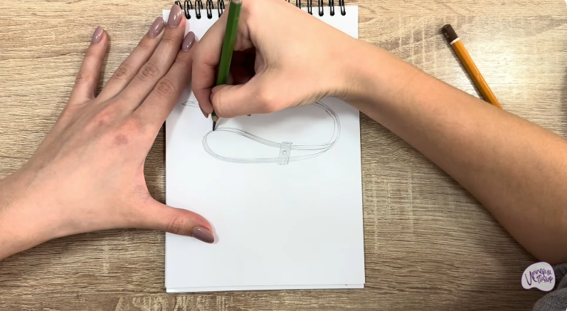 Рисуем Застежка-шнур