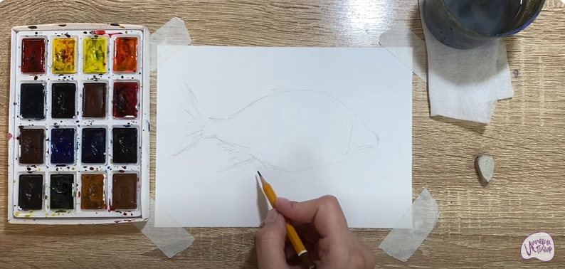 Рисуем Лещ