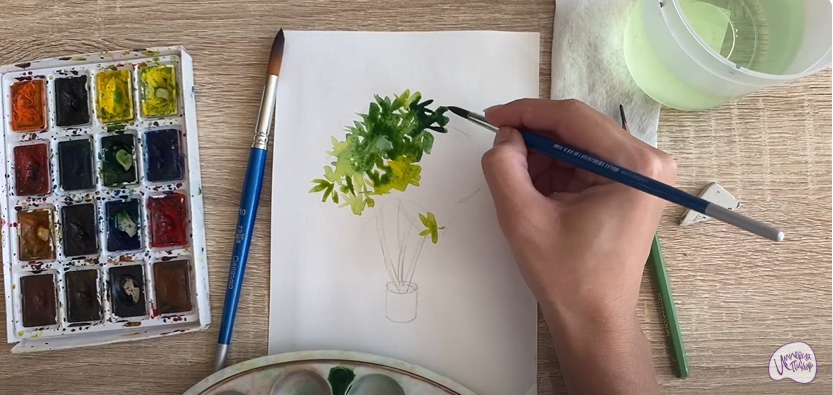 Рисуем Бересклет