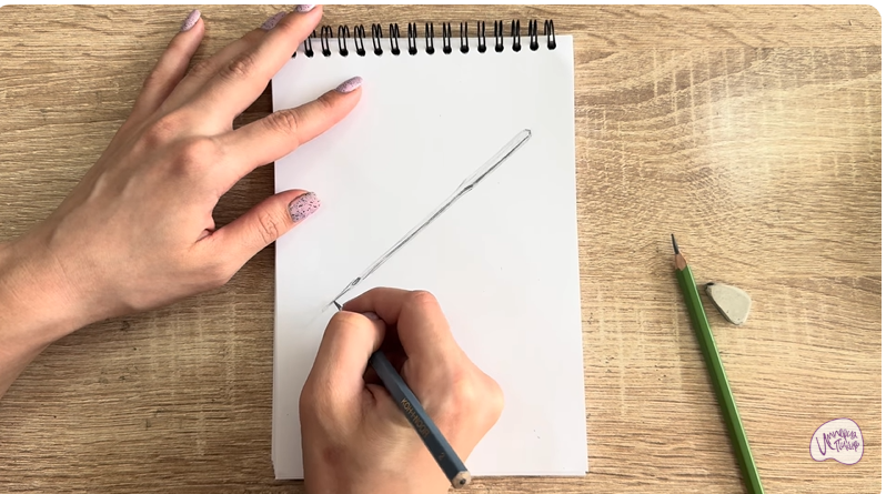 Рисуем Игла для швейной машинки