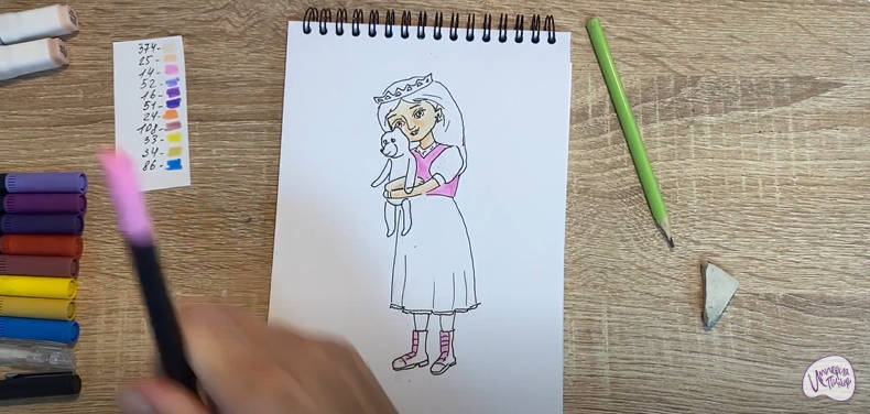 Рисуем Соня из "Царевны"