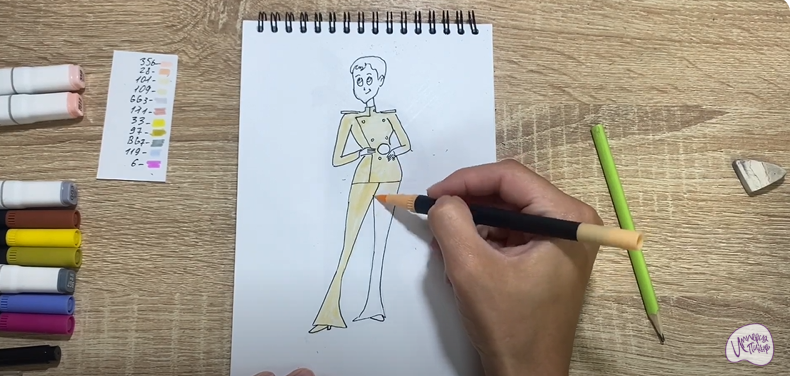 Рисуем Эрика Ван Хельсинг из "Монстры на каникулах"