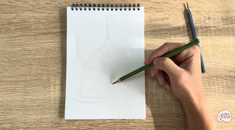 Рисуем Бурманский кот