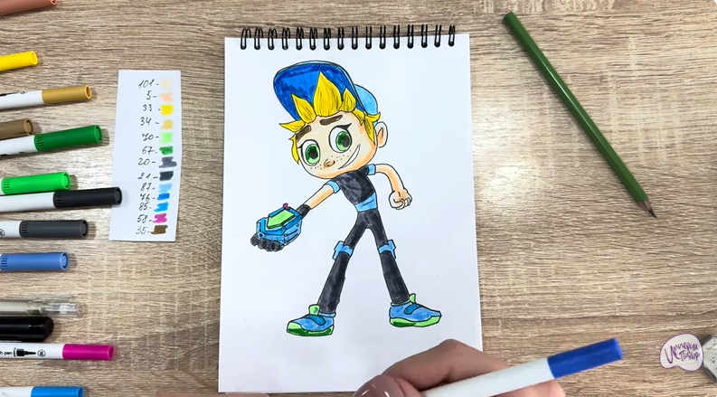 Рисуем Тимми из "Живой гараж"