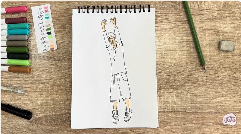 Рисуем Фред из "Город героев"