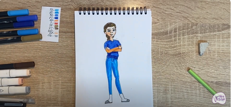 Рисуем Кристина из мультфильма "Финник"