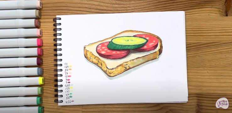 Рисуем Бутерброд