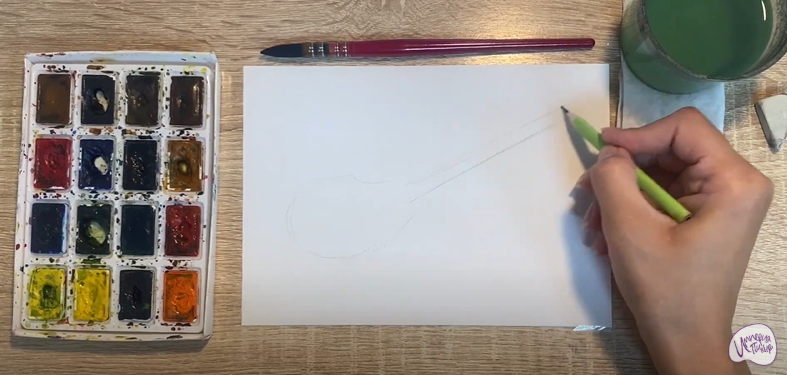 Рисуем Деревянная ложка