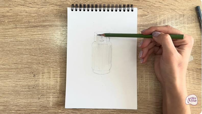 Рисуем Газовый баллон