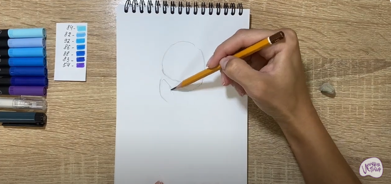 Рисуем Печаль из "Головоломки 2"