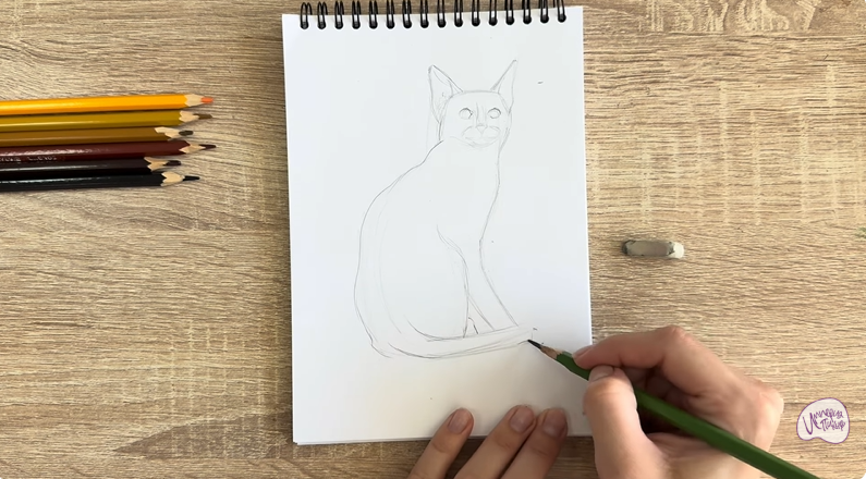 Рисуем Кошка Тойгер