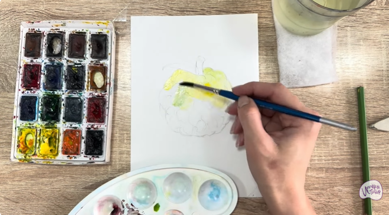 Рисуем Сахарное яблоко