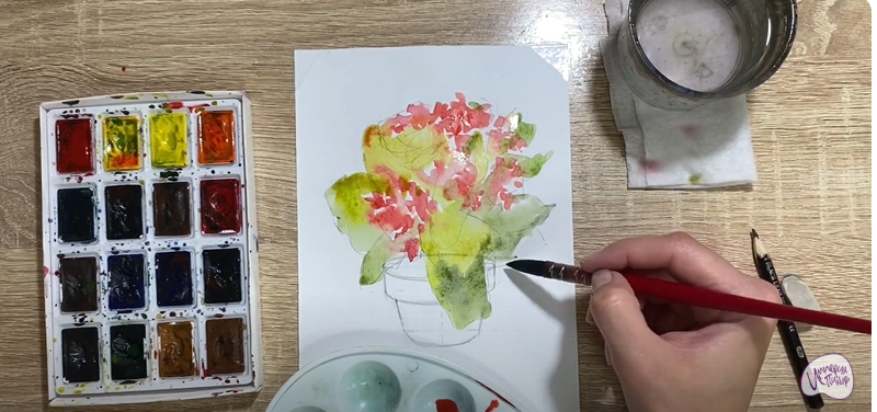 Рисуем Каланхоэ