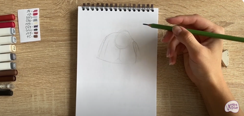Рисуем Шнюк из "Лунтика"