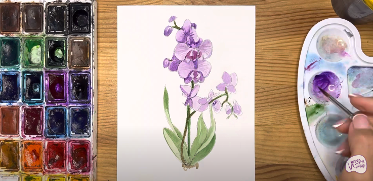 Рисуем Орхидея