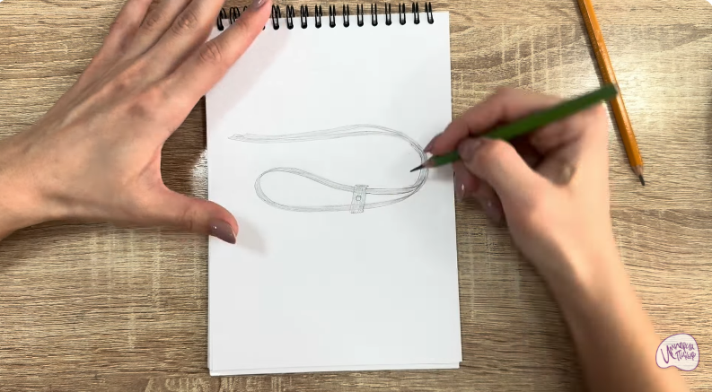 Рисуем Застежка-шнур