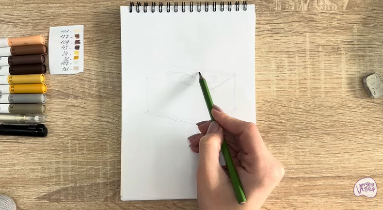 Рисуем Пирожное "Птичье Молоко"