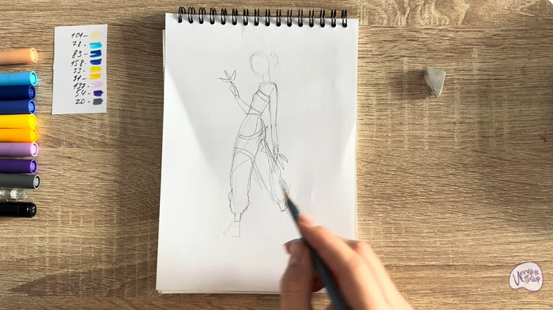 Рисуем Зои из "Кейпоп"